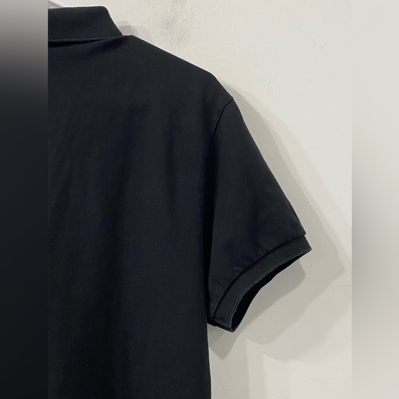 Ralph Lauren Polo Shirt Black Cotton with Lavender Pony size L - Picture 11 of 13